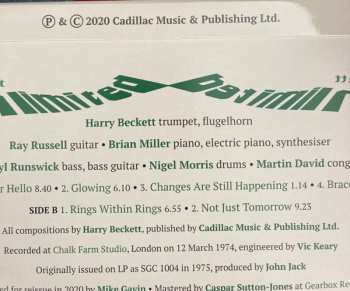 LP Harry Beckett: Joy Unlimited LTD