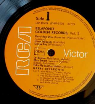 LP Harry Belafonte: Golden Records, Vol. 2