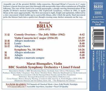 CD BBC Scottish Symphony Orchestra: Violin Concerto • Symphony No 18 • The Jolly Miller (Overture)