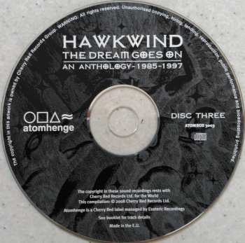 3CD/Dobozkészlet Hawkwind: The Dream Goes On - An Anthology 1985 - 1997