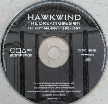 3CD/Dobozkészlet Hawkwind: The Dream Goes On - An Anthology 1985 - 1997
