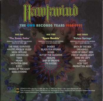 3CD/Dobozkészlet Hawkwind: The GWR Records Years 1988-1991