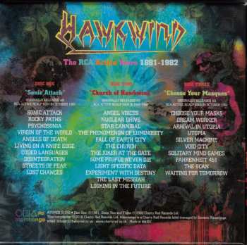 3CD/Dobozkészlet Hawkwind: The RCA Active Years 1981-1982