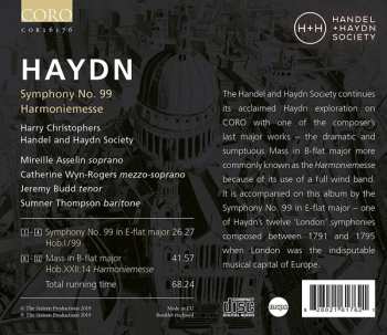 CD Joseph Haydn: London Symphony No.99 : Harmoniemesse