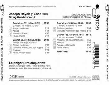 CD Joseph Haydn: String Quartets Vol. 7: Op. 42 · Op. 103 · Op. 77 No. 1 & 2
