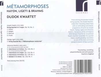 CD Johannes Brahms: Métamorphoses