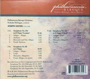 CD Joseph Haydn: Symphonies No. 104 “London”, No. 88, No. 101 “The Clock”