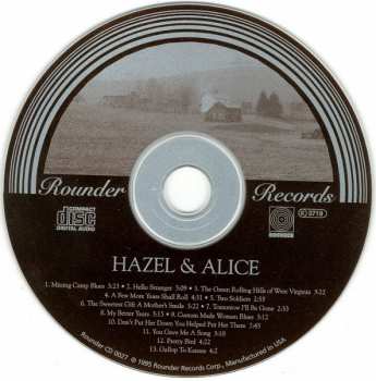 CD Hazel Dickens And Alice Gerrard: Hazel & Alice