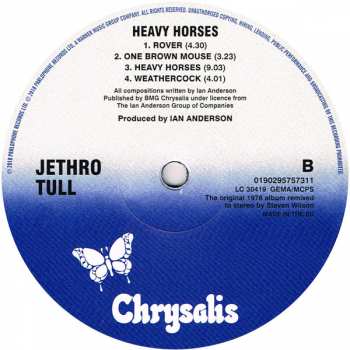 LP Jethro Tull: Heavy Horses