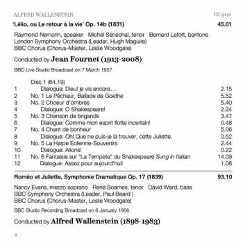 2CD Hector Berlioz: Lélio, Ou Le Retour à la Vie / Roméo Et Juliette