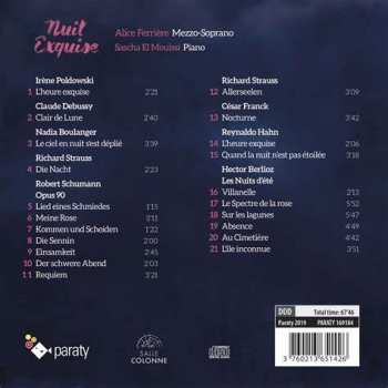 CD Robert Schumann: Nuit Exquise