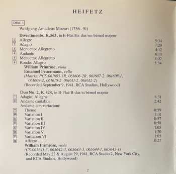 2CD/Dobozkészlet Edvard Grieg: The Heifetz Chamber Music Collection I