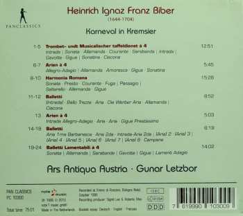 CD Heinrich Ignaz Franz Biber: Karneval in Kremsier DIGI