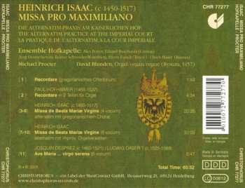CD Heinrich Isaac: Missa Pro Maximiliano