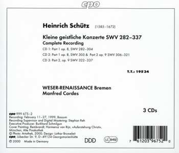 3CD Heinrich Schütz: Kleine Geistliche Konzerte