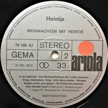LP Heintje: Weihnachten Mit Heintje