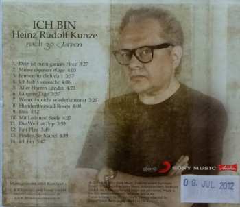 CD Heinz Rudolf Kunze: Ich Bin (Nach 30 Jahren)