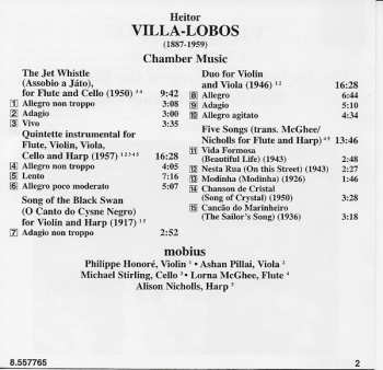 CD Heitor Villa-Lobos: Chamber Music, The Jet Whistle / Song Of The Black Swan / Duo For Violin And Viola