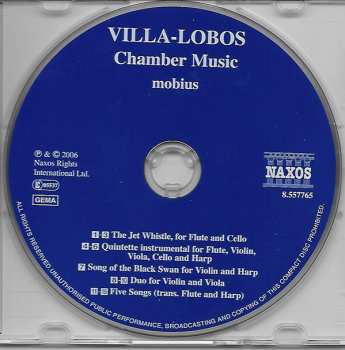 CD Heitor Villa-Lobos: Chamber Music, The Jet Whistle / Song Of The Black Swan / Duo For Violin And Viola