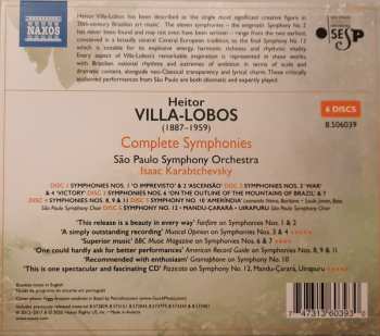6CD/Dobozkészlet Heitor Villa-Lobos: Complete Symphonies
