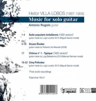 CD Heitor Villa-Lobos:  Music For Solo Guitar