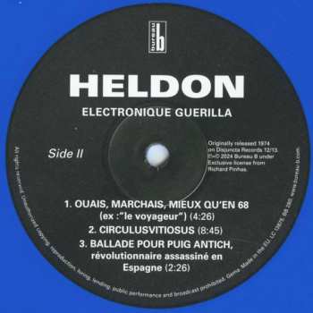 LP Heldon: Electronique Guerilla CLR | LTD | NUM