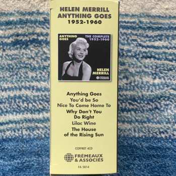 4CD/Dobozkészlet Helen Merrill: Anything Goes (The Complete 1952-1960)