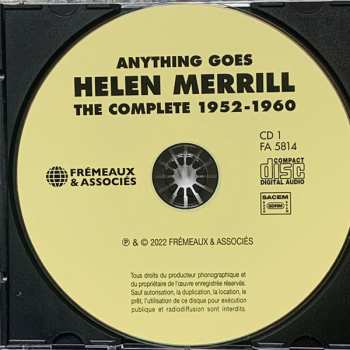 4CD/Dobozkészlet Helen Merrill: Anything Goes (The Complete 1952-1960)