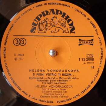LP Helena Vondráčková: S Písní Vstříc Ti Běžím…
