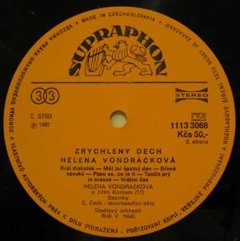 LP Helena Vondráčková: Zrychlený Dech