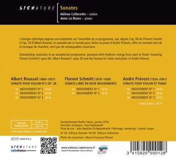 CD Albert Roussel: Sonates