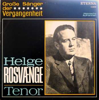 LP Helge Roswaenge: Helge Rosvænge - Tenor