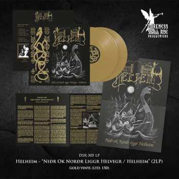 2LP Helheim: Ni?r Ok Nor?r Liggr Helvegr / Helheim (gold Vinyl 2lp)
