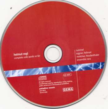 CD Martin Rummel: Helmut Rogl - Complete Cello Works So Far