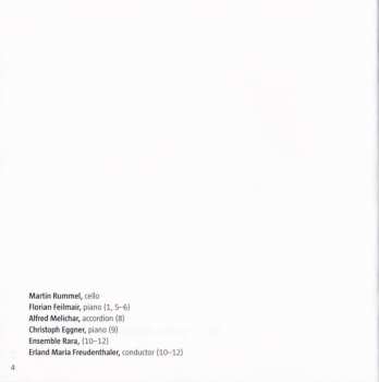 CD Martin Rummel: Helmut Rogl - Complete Cello Works So Far