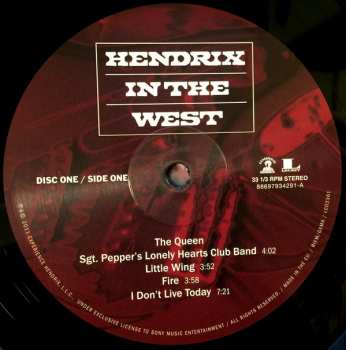2LP Jimi Hendrix: Hendrix In The West