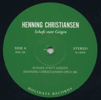LP Henning Christiansen: Schafe Statt Geigen / "Verena" Vogelzymphon LTD