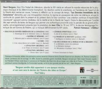 CD Henri Bergson: Henri Bergson Par Jean Vilar, Jean-Louis Barrault & Pierre Lamy
