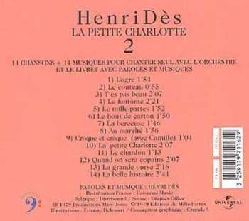 CD Henri Des: La Petite Charlotte - 2 DIGI
