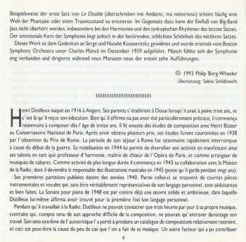 CD Henri Dutilleux: Symphony No. 1 / Symphony No. 2 'Le Double'