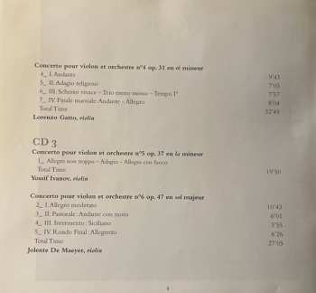 3CD/Dobozkészlet Henri Vieuxtemps: Complete Violin Concertos