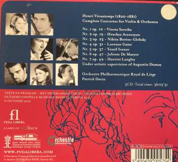 3CD/Dobozkészlet Henri Vieuxtemps: Complete Violin Concertos