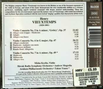 CD Henri Vieuxtemps: Violin Concertos Nos. 5, 6 And 7