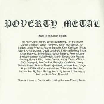 CD Henrik Palm: Poverty Metal
