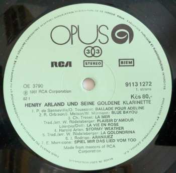 LP Henry Arland: Im Zauber Zärtlicher Melodien