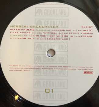 2LP Herbert Grönemeyer: Bleibt Alles Anders