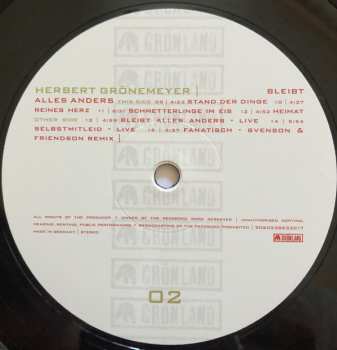 2LP Herbert Grönemeyer: Bleibt Alles Anders