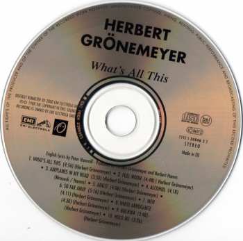 CD Herbert Grönemeyer: ? What's All This