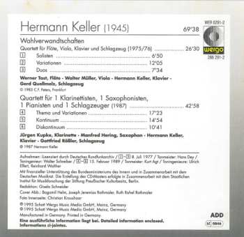 CD Hermann Keller: Quartette