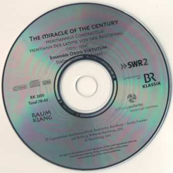 CD Hermannus Contractus: The Miracle Of The Century = Das Wunder Des Jahrhunderts